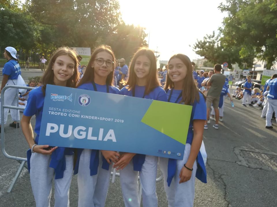 L’Iris onora la Puglia al “Trofeo Coni Kinder+ Sport”