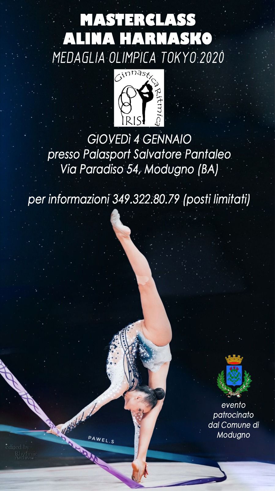 Alina Harnasko ospite della Ginnastica Iris per una masterclass